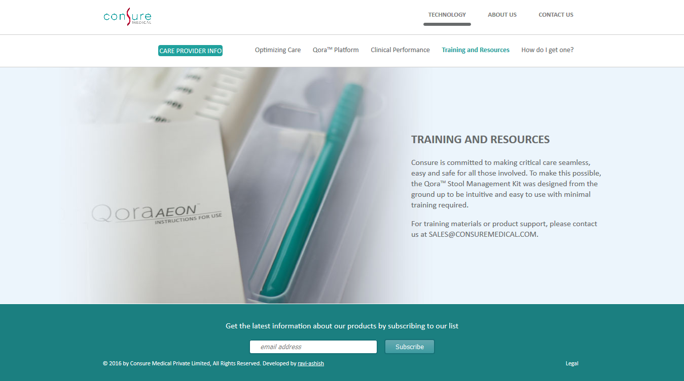 Consure Medical Website Design